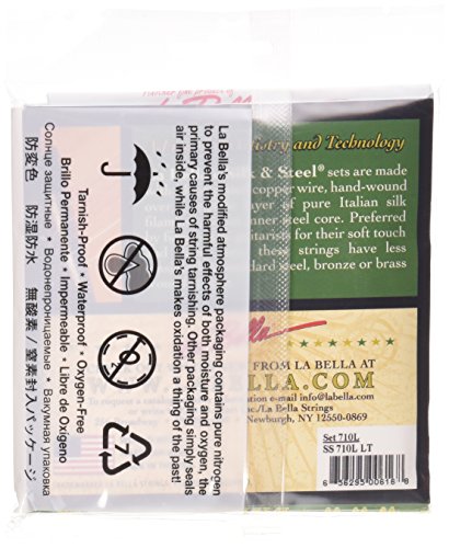 La Bella 710L Silk & Steel Light Acoustic Guitar Strings