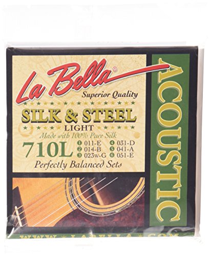 La Bella 710L Silk & Steel Light Acoustic Guitar Strings
