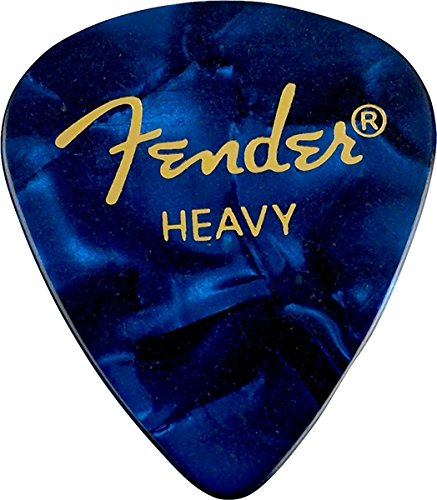 Fender 351 Shape Premium Celluloid Picks - Heavy Blue Moto 12-pack