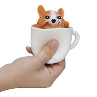 Schylling the Pup in a Cup Squishy Toy- Fidget Stress Ball - Age 3+ (One per Order-Random)