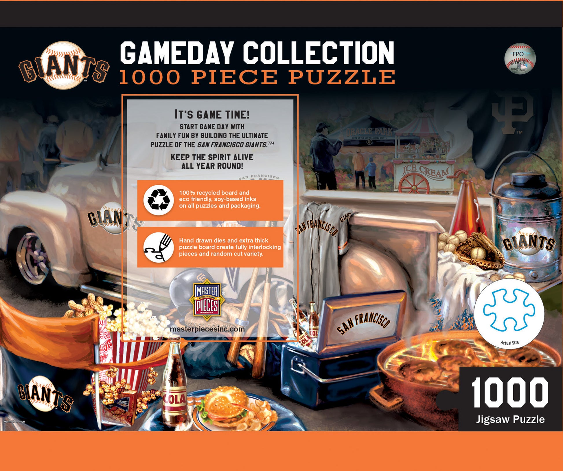 MasterPieces Puzzles 1000 Piece Jigsaw Puzzle for Adults - Mlb San Francisco Giants Gameday - 19.25"x26.75"