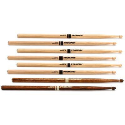 Promark Select Balance Rebound Hickory Drumsticks - 0.595 - Acorn Tip - FireGrain Bonus 4-pack