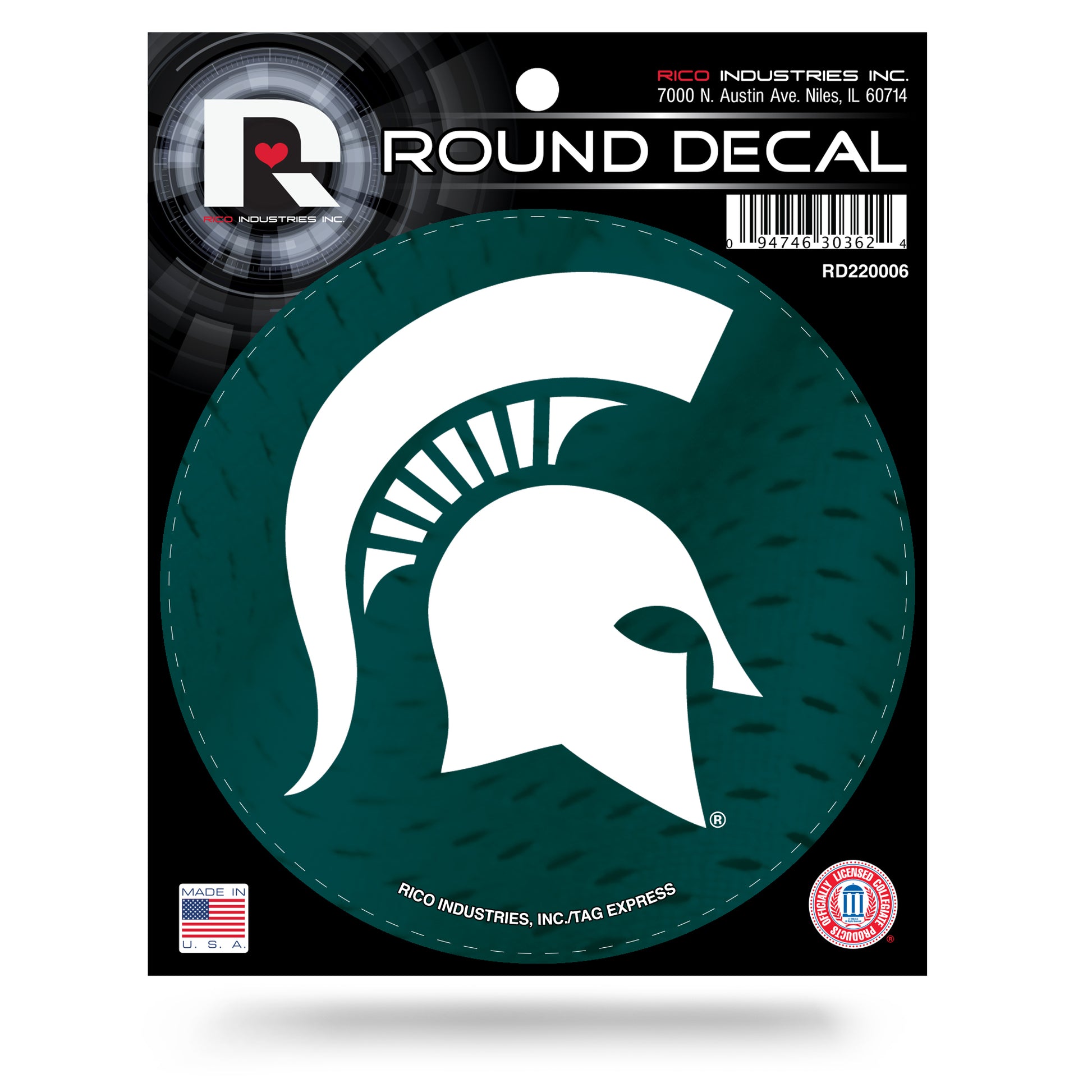 Michigan State Spartans Official NCAA 4.5 Inch Round Decal by Rico