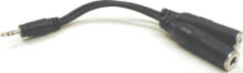 Hosa YMP233 YCable Mini TRS to Dual Qtr in TRSF