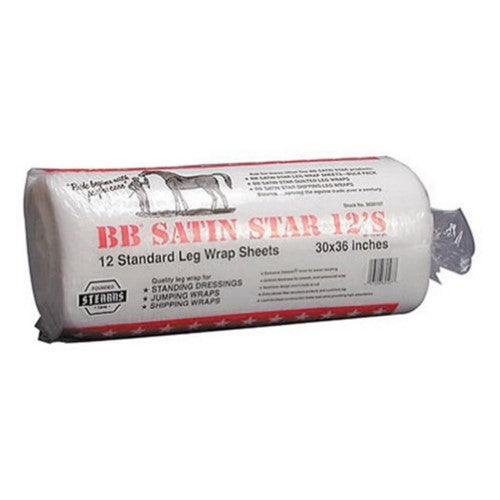 BB Satin Star Standard Leg Wrap Sheets 30 in X 36 in 12 Pack
