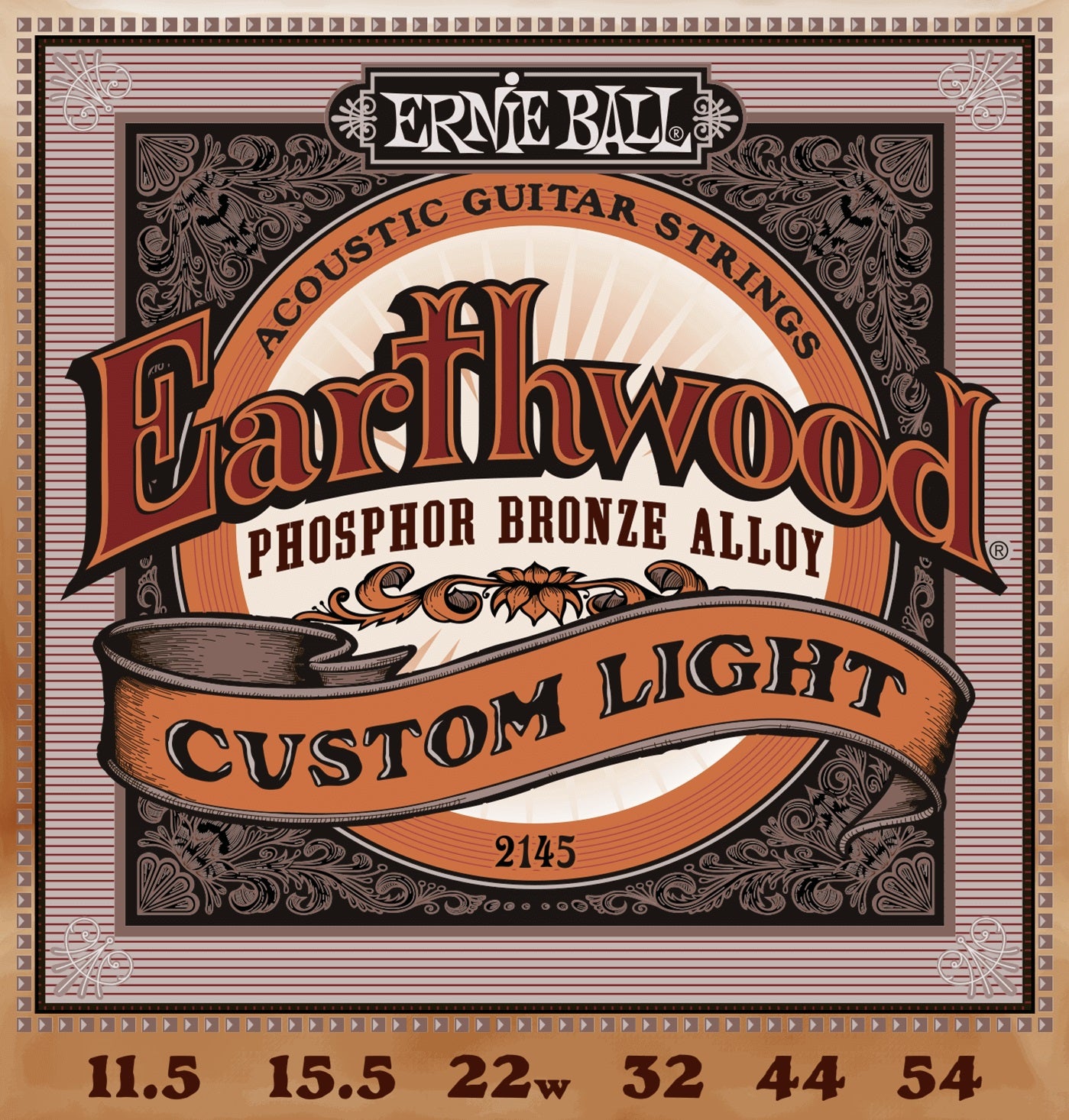 Ernie Ball P02145 Phosphor Bronze Acoustic Set