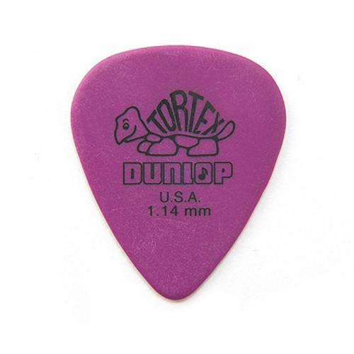 Dunlop Tortex Standard 1.14mm Purple Guitar Pick - 12 Pack