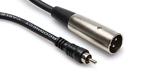 Hosa XRM 105 - Audio Cable - RCA Male to XLR3 Male - 5 Ft - Black