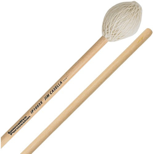 Innovative Percussion IP1003X Jim Casella Series Hard Marimba Mallets W/ Oversized Birch Handles