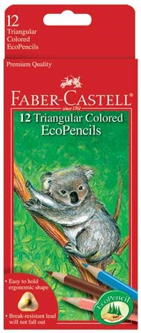 Triangular Colored EcoPencils Set of 12