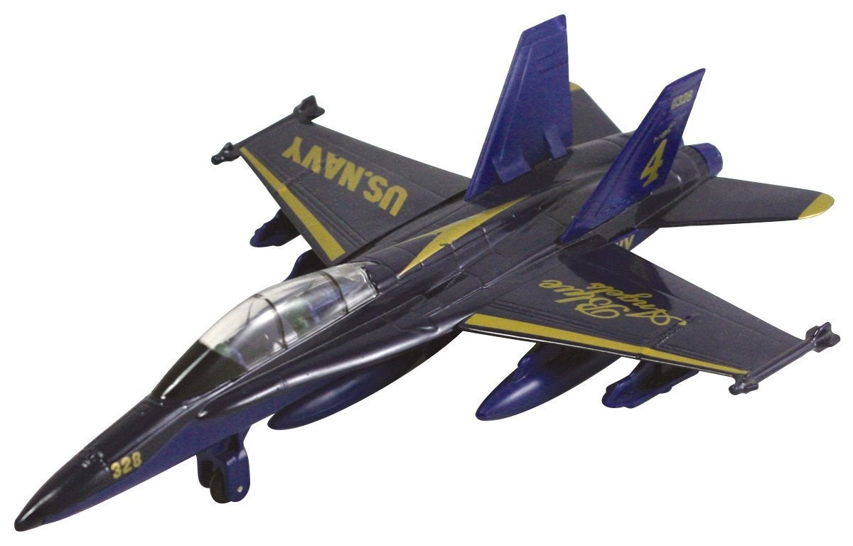 Angel Jet Toy Die Cast Metal Blue