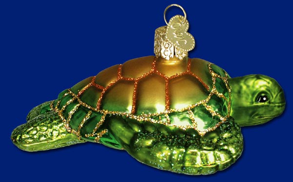 Old World Christmas (Newer) Old World Christmas Green Sea Turtle - No Box