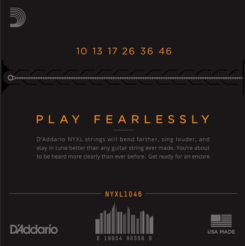 D Addario NYXL1046 Nickel Wound Electric Guitar Strings  Regular Light  10-46
