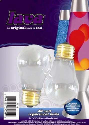 Lava the Original Lamp 40-Watt Replacement Bulb 2-Pack