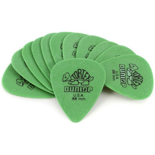 Dunlop Tortex Standard Guitar Picks - 12-Pack - .88mm - Green