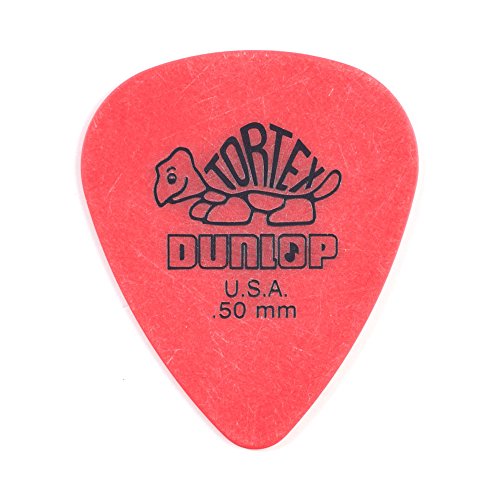 Dunlop 418P Tortex Red Picks  12 Pack (.050)
