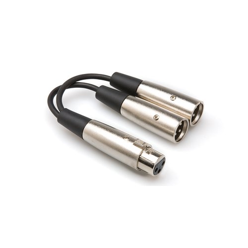 Hosa YXM 121 - Audio Cable - 6 in - Black