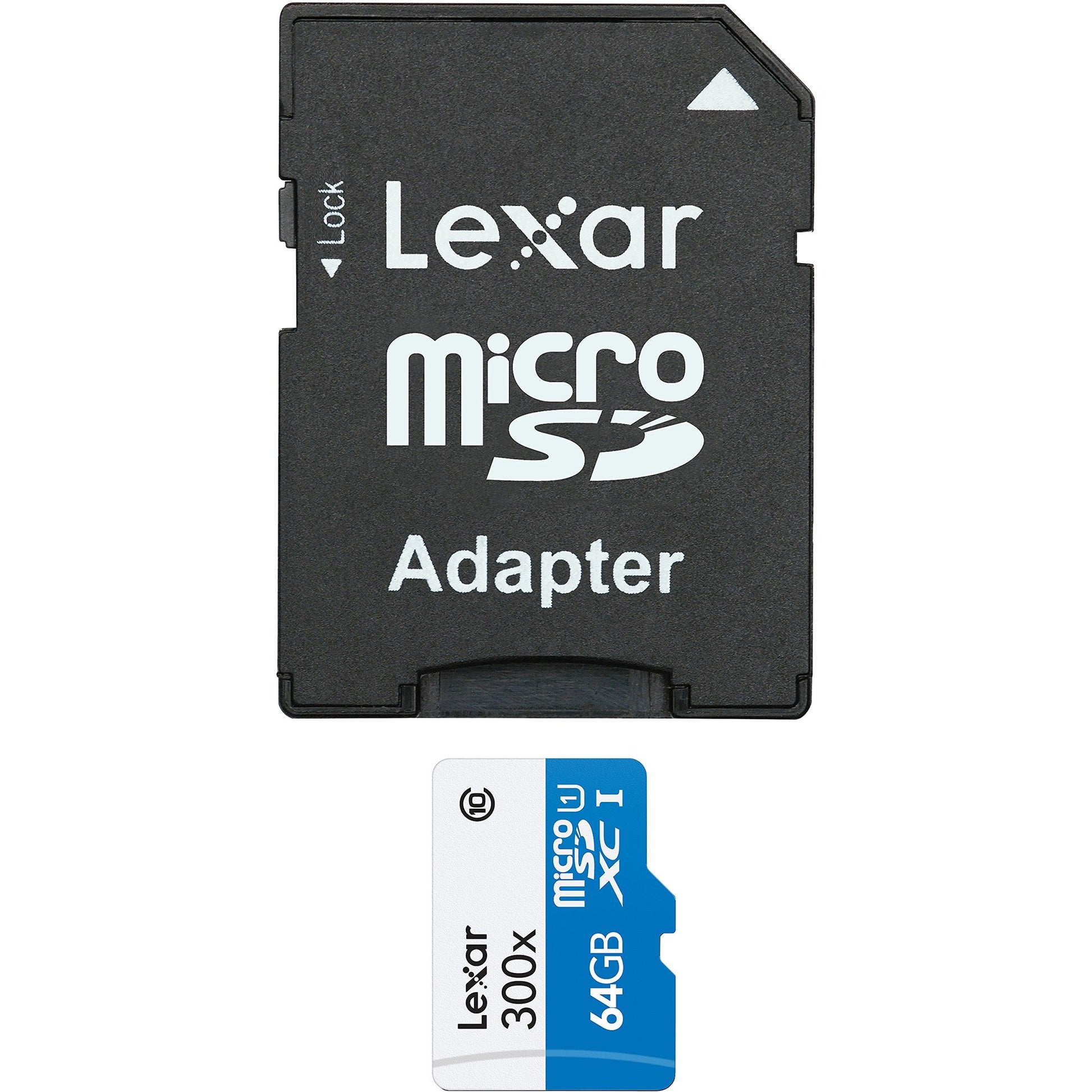 Lexar High-Performance 300x Micro SDHC UHS-I Memory Card, 64GB