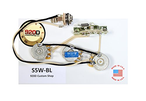 920D Fender Strat Stratocaster Wiring Harness - Blender Pot - CRL CTS PIO Gavitt