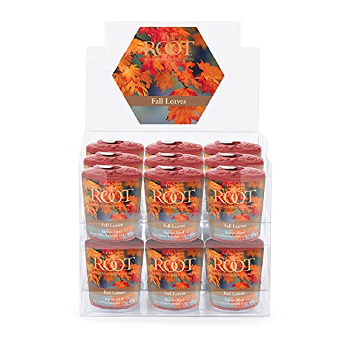Votive Fall Leaves 20 Hour Candles Set, 18 Piece