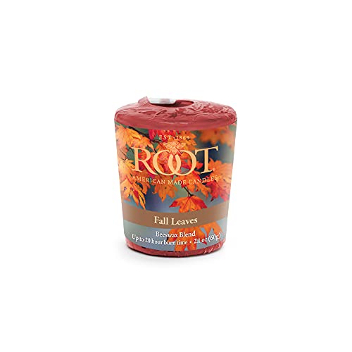 Votive Fall Leaves 20 Hour Candles Set, 18 Piece
