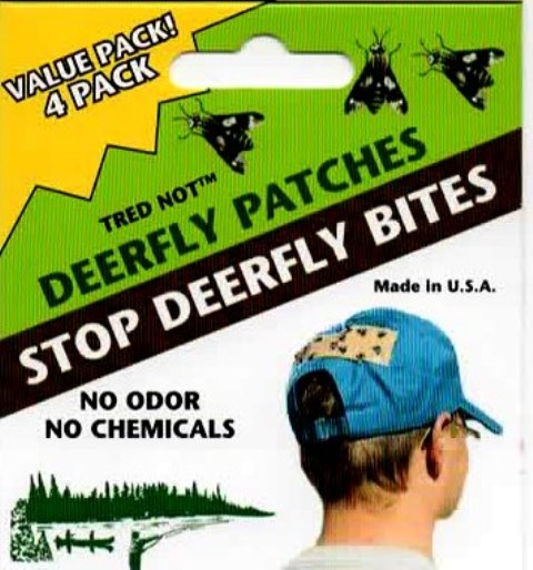 4/PK TredNot Deerfly Patches / Deer Fly Patch /  Repellent Alternative