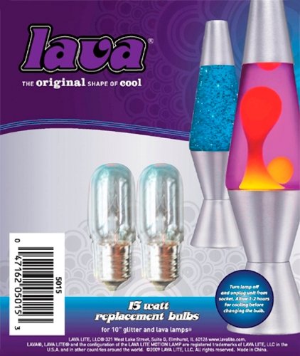 Lava the Original Lamp 15-Watt Replacement Bulb 2-Pack