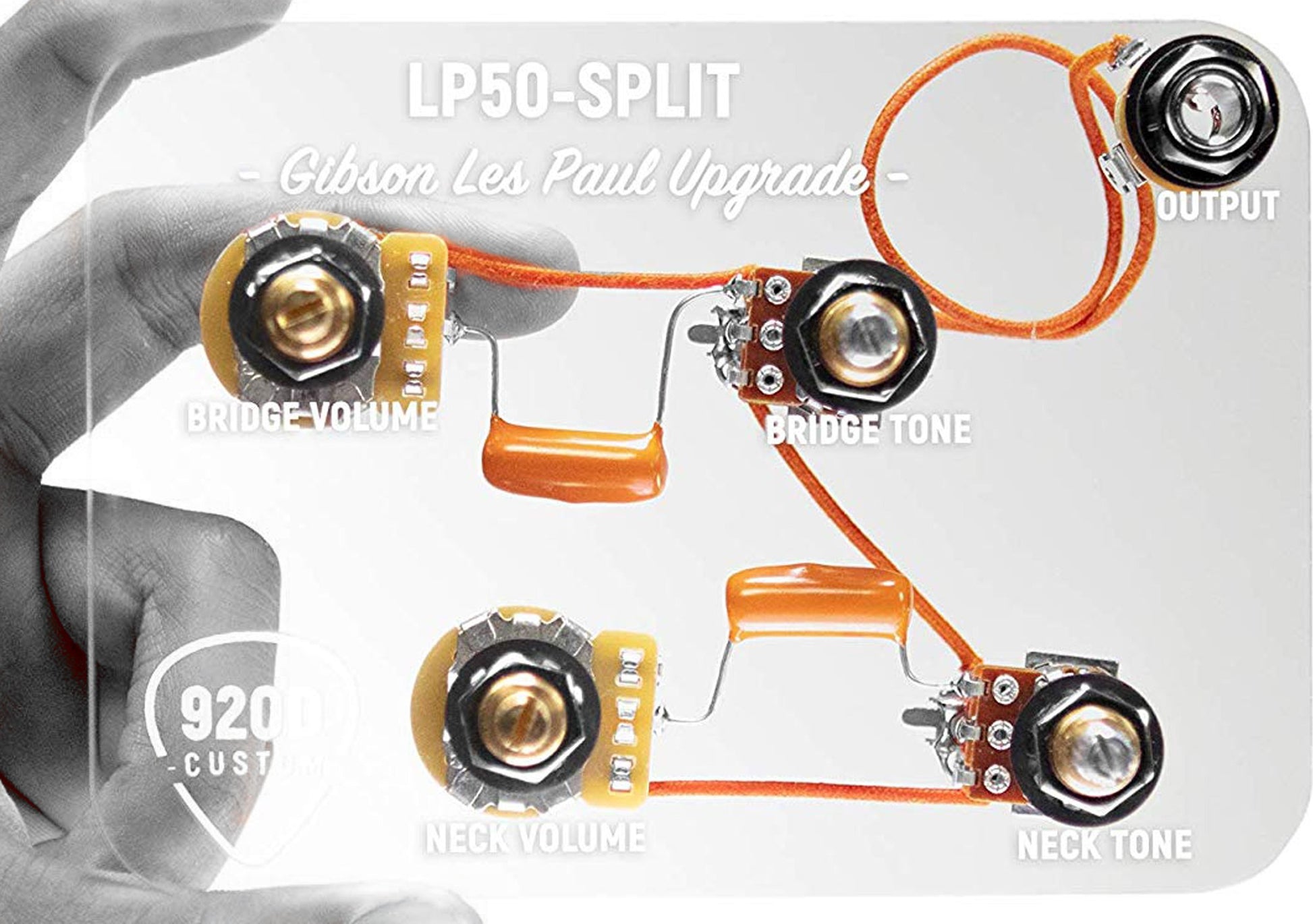 920D Custom Les Paul Harness with Coil Split Mod
