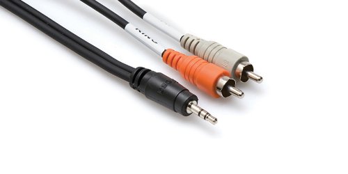 Hosa Stereo Breakout 3.5 Mm Trs to Dual Rca 15 Ft