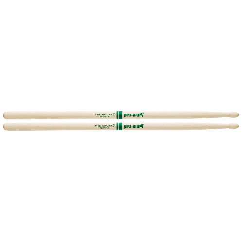ProMark Classic Forward 747 Raw Hickory Drumsticks  Oval Wood Tip  One Pair