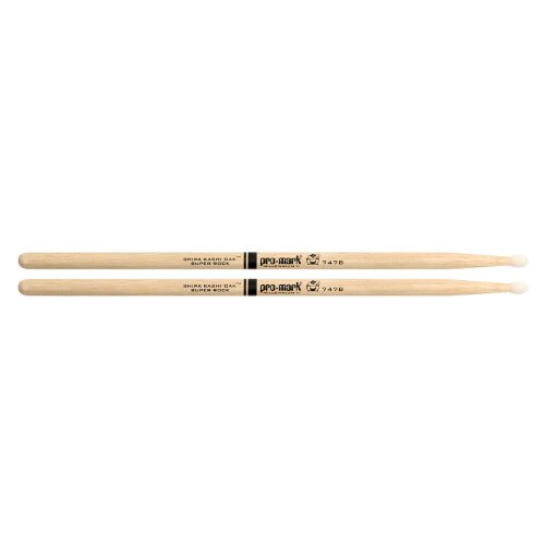 ProMark Classic Attack 747B Shira Kashi Oak Drumsticks  Oval Nylon Tip  One Pair