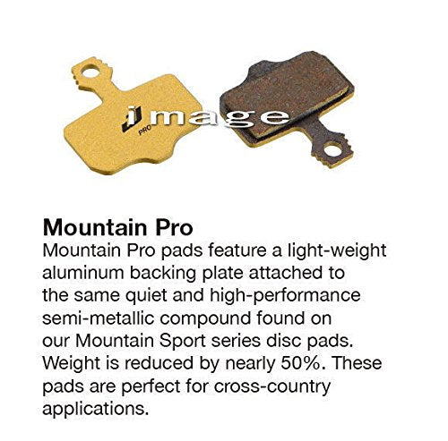 Jagwire Mountain Pro Alloy Backed Semi-Metallic Disc Pads for Avid Elixir R  CR Mag  1  3  5  7  9  X.O  XX  World Cup
