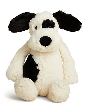 Jellycat Bashful Puppy Black & Cream