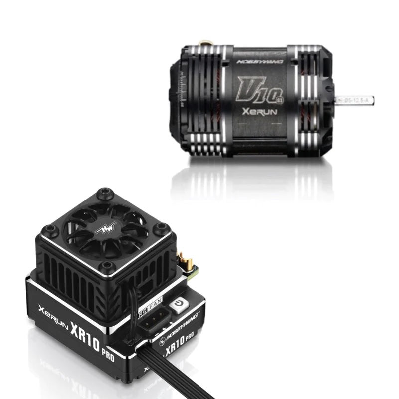 Hobbywing HWI38020326 XR10 Pro G2S Electronic Speed Controller & V10 G3 5T Motor