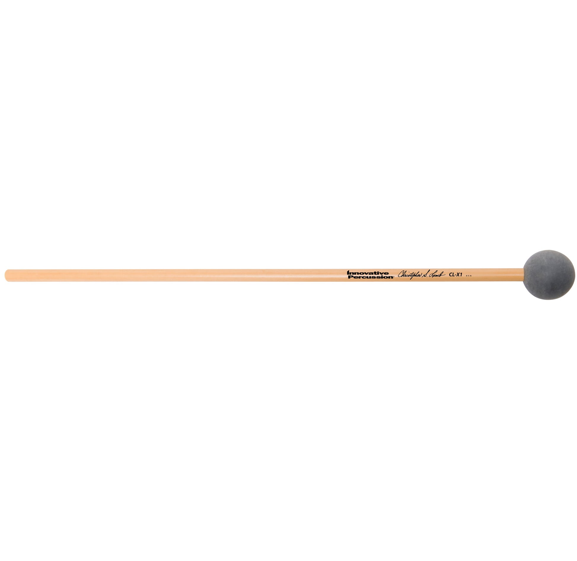 Innovative Percussion Lamb Medium-Soft Xylophone Rattan Mallets - Dark Grey