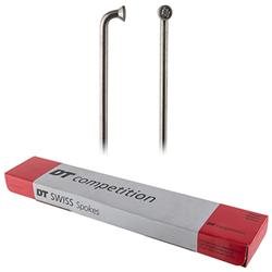 DT Swiss Competition 2.0/1.8 298mm Silver Spokes Box of 100