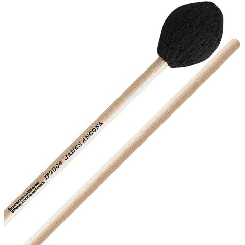 Innovative Percussion IP2004 James Ancona Series Hard Marimba Mallets W/ Birch Handles