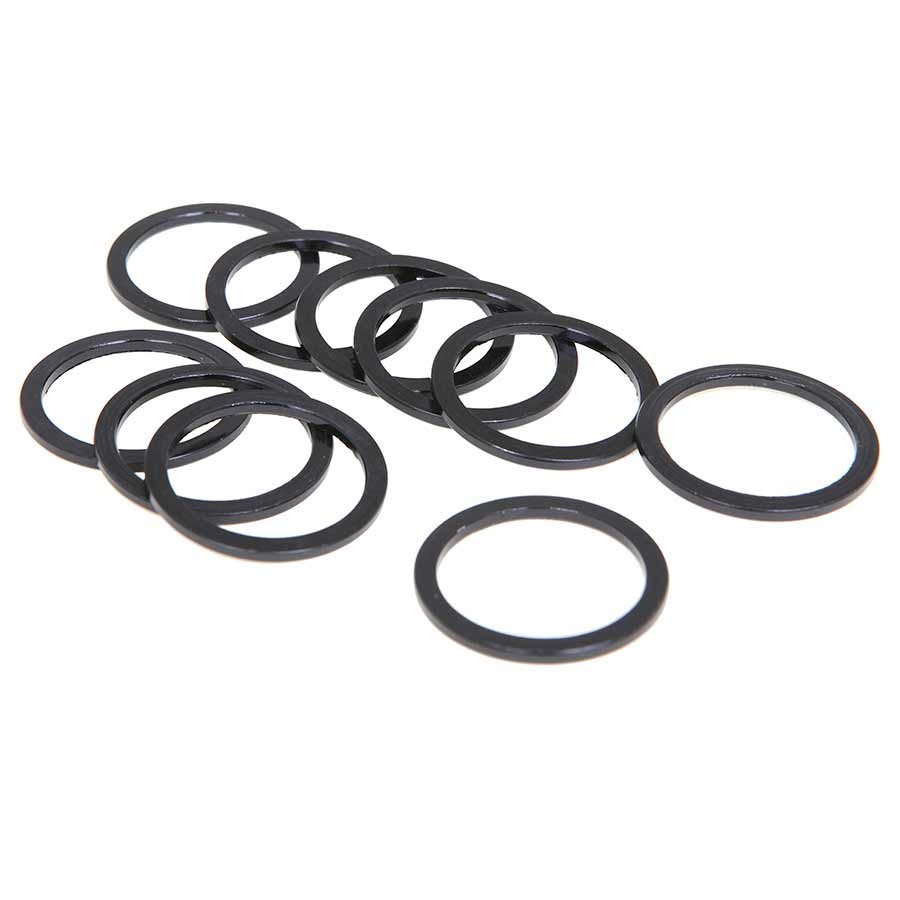 EVO  Alloy Headset Spacers  28.6mm  Black  2.5mm  (10X)
