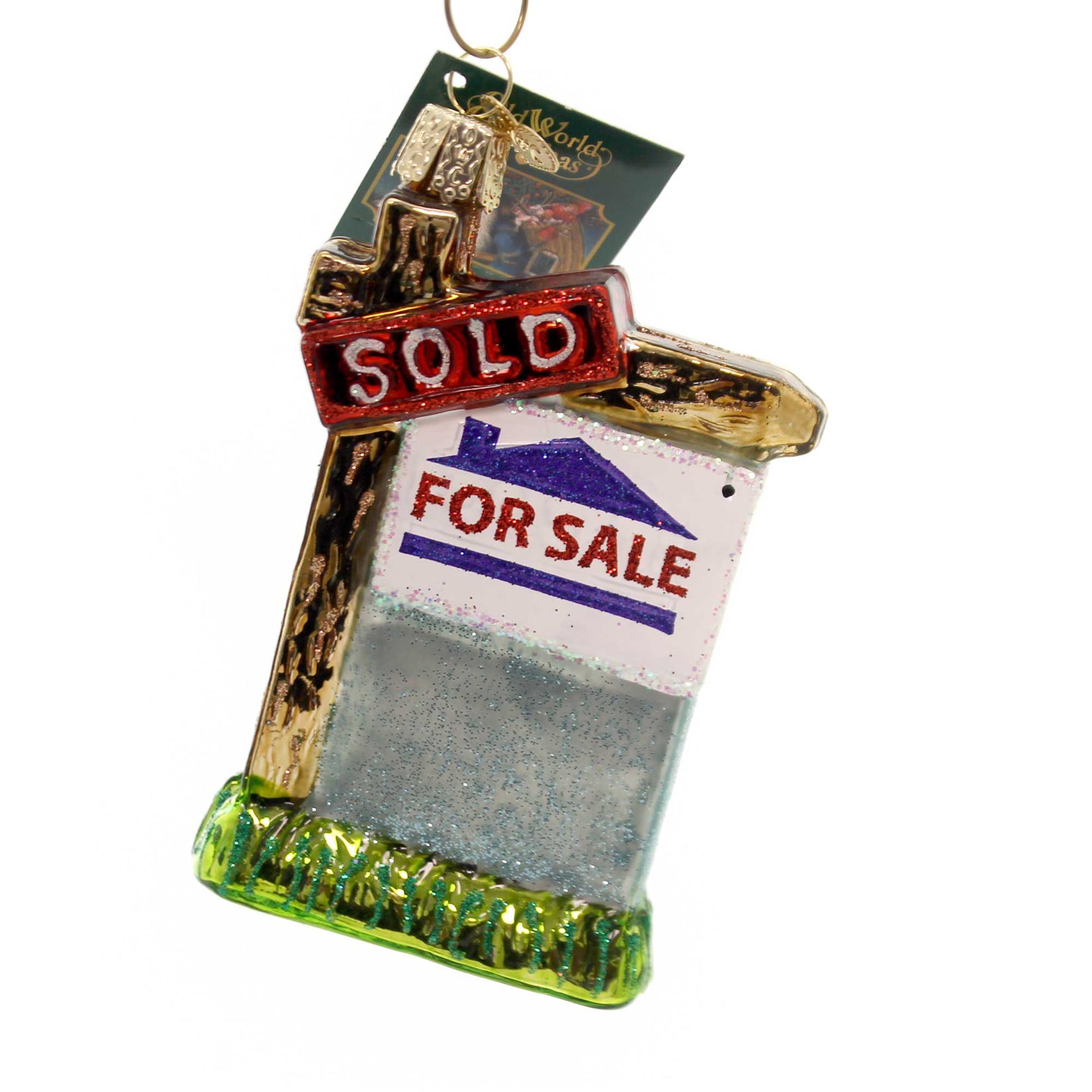 Old World Christmas (Newer) Old World Christmas Realty Sign - No Box