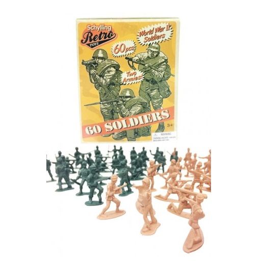 Retro Mini Soldier 60 Pack - Action Figures by Schylling (RMSP)