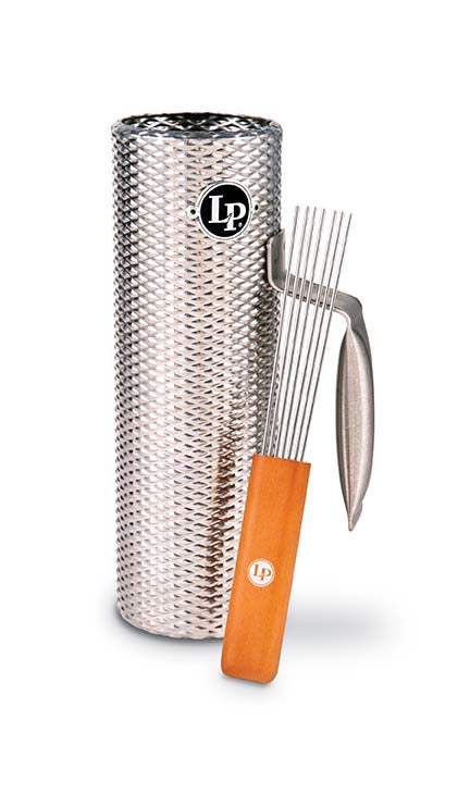 MINI MERENGUE GUIRO W/SCRPR Stainless Steel