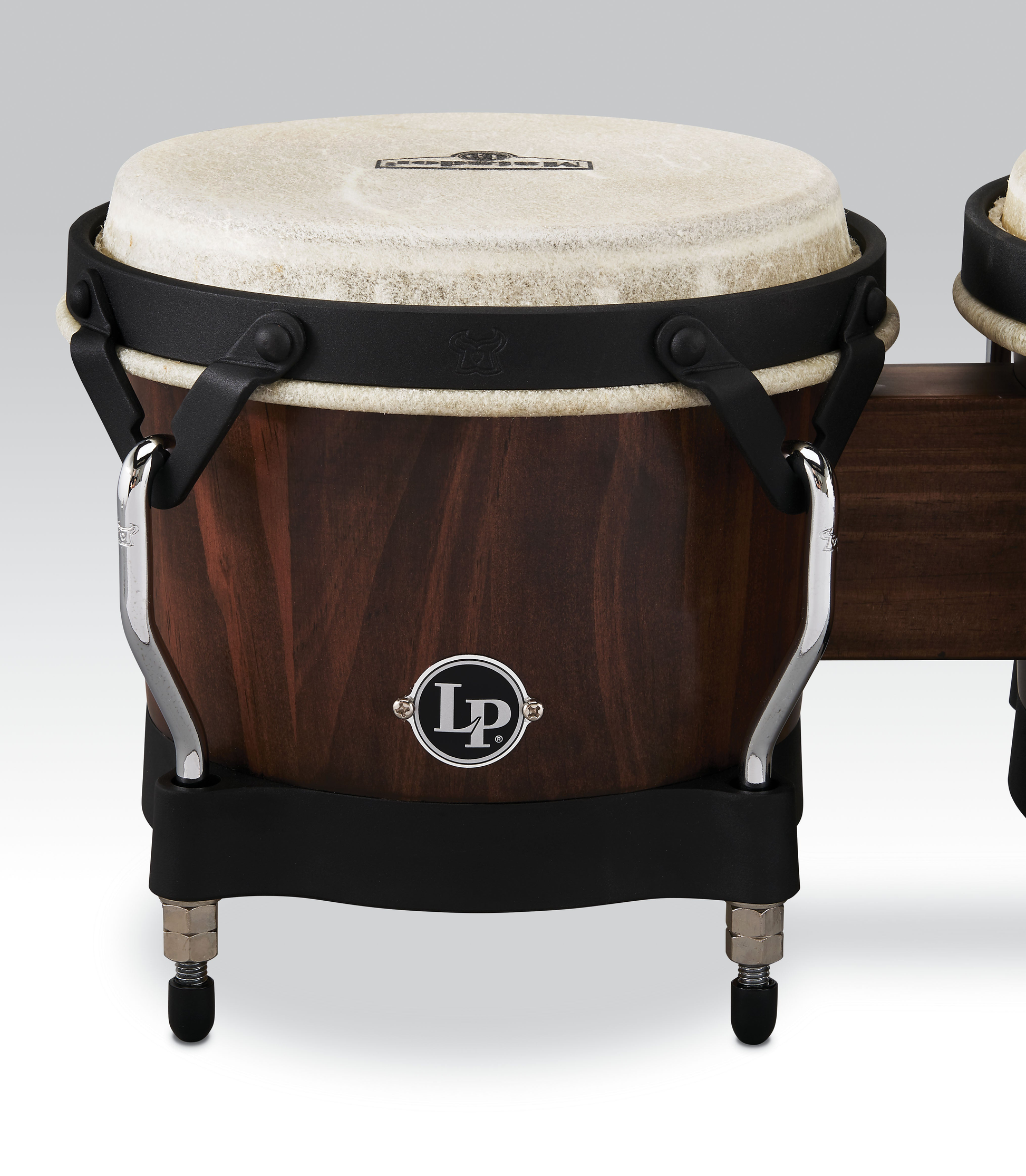 Matador M201-WB Whiskey Barrel Bongo Set with Black Hardware Whiskey Barrel