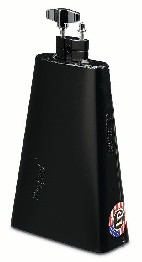 LP Black Karl Perazzo Bongo Cowbell 8in Vise Mount Black