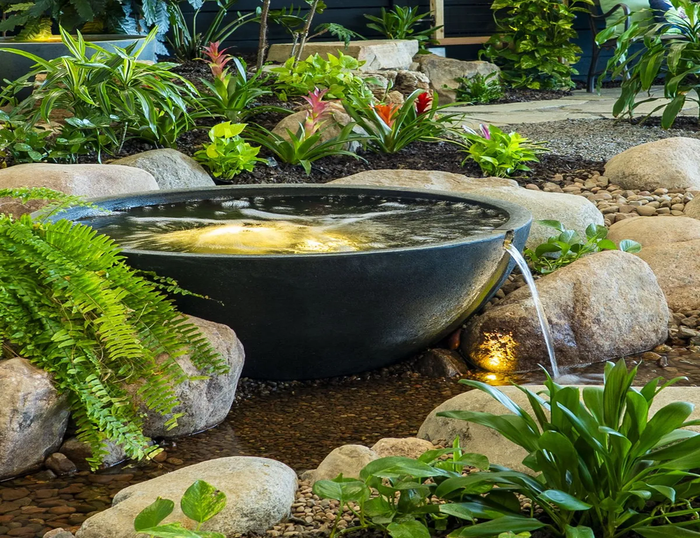 Fountain Bowls - Green Slate