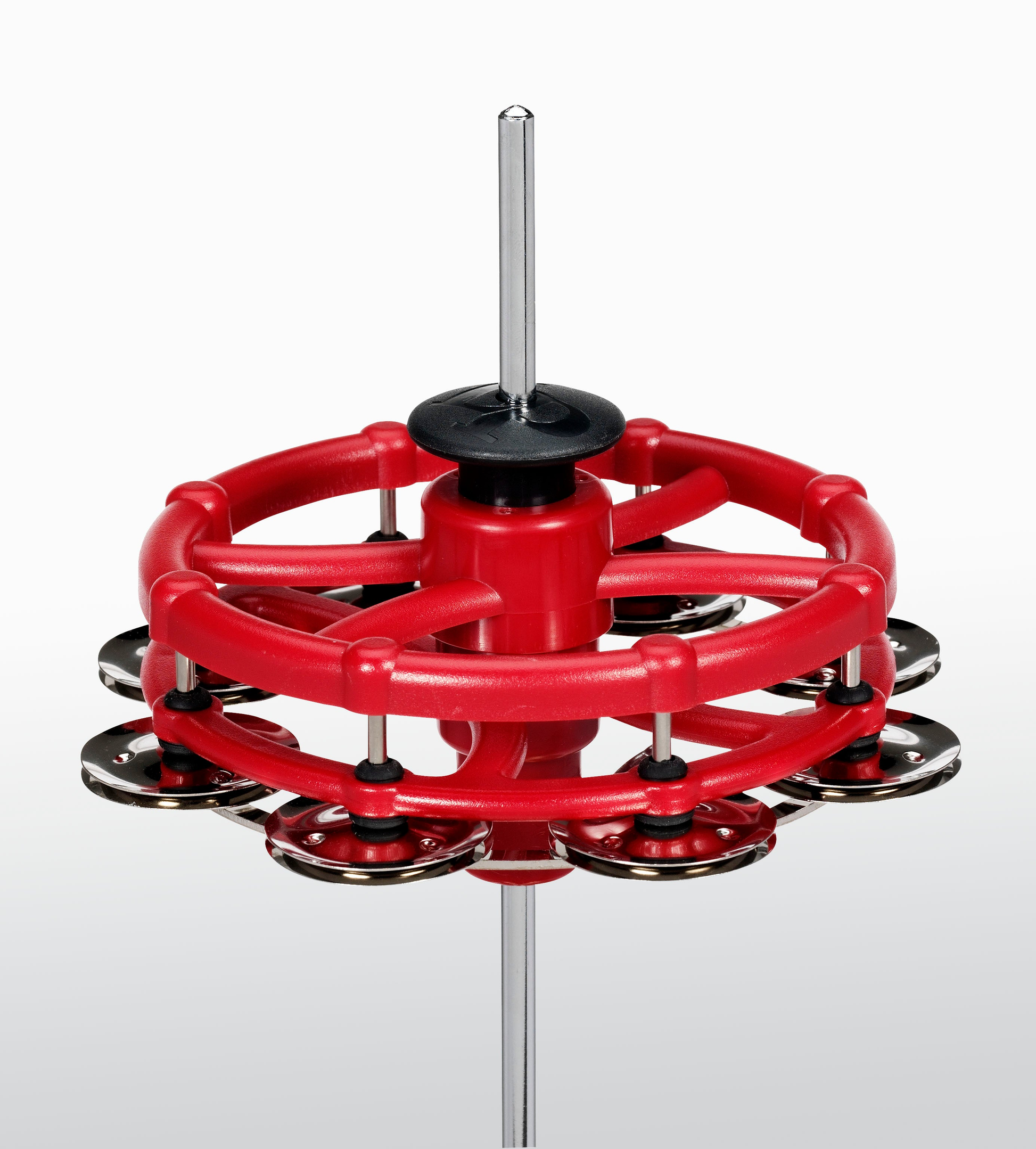 Latin Percussion LP193 Click Hi-Hat with Steel Jingles Red