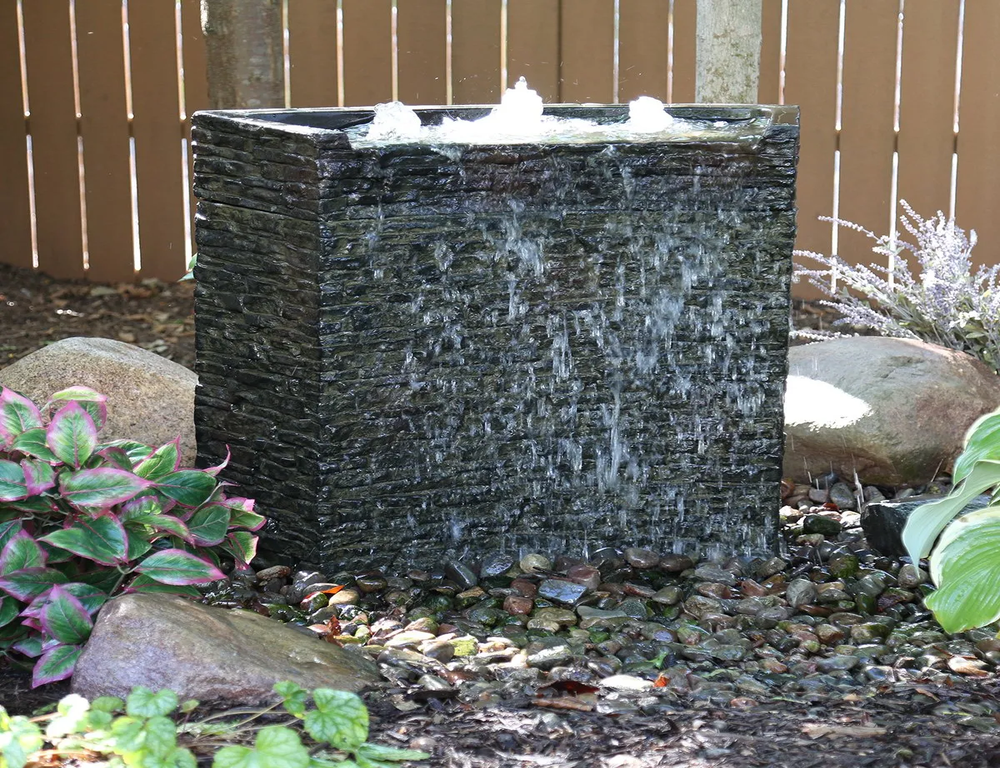 Stacked Slate Wall Fountain Kit - 32" H (81 cm)