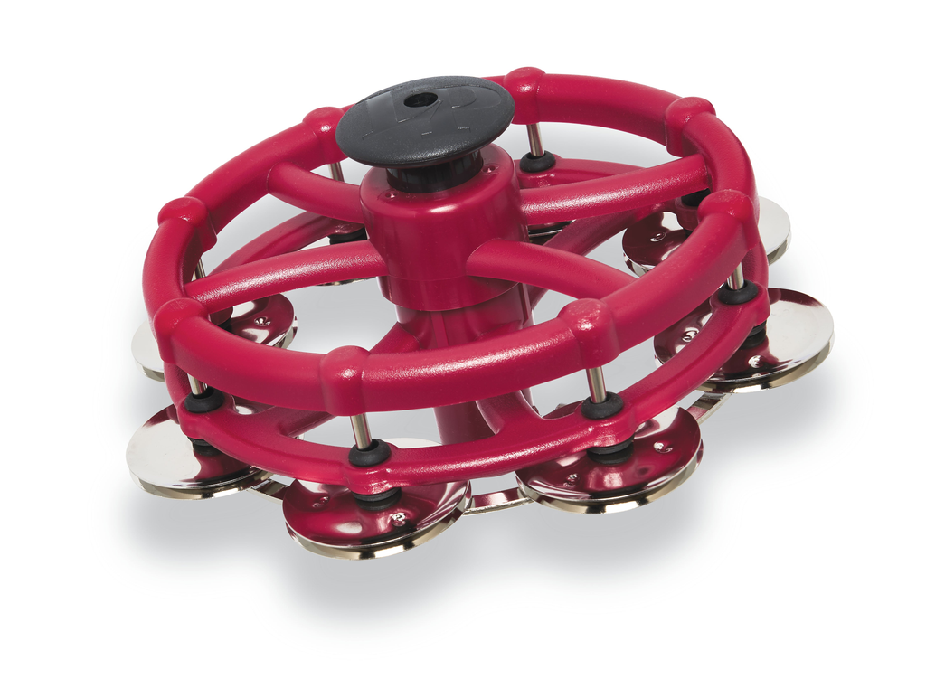Latin Percussion LP193 Click Hi-Hat with Steel Jingles Red
